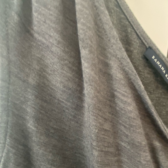 Banana republic grey one shoulder dress size 8 - Picture 3 of 4